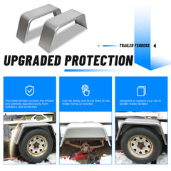 ECOTRIC square fender uses 16-gauge steel for lasting trailer protection
