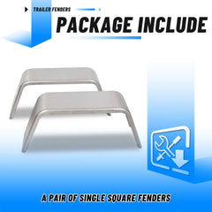 ECOTRIC square fender 2-pack includes a ready replacement set