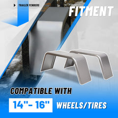 ECOTRIC square fender 9-inch width provides extra coverage for 14-16 inch wheels