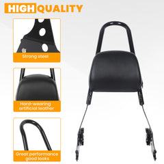 ECOTRIC steel frame construction offers durable back support on a Harley