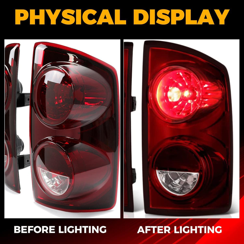 ECOTRIC RAM 2500/3500 right tail light with smoke red lens improves signaling