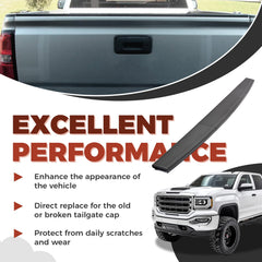 Secure fit and durable trim protect tailgate corners from chips when hitching and unloading.