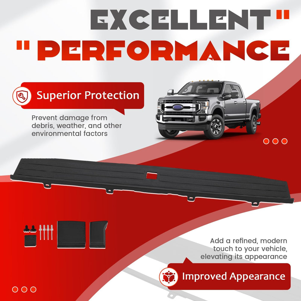ECOTRIC tailgate molding cap installation hardware included simplifies on-truck fitment.
