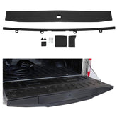 ECOTRIC tailgate molding cap rear center black enhances truck styling while protecting the tailgate edge.