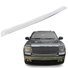 ECOTRIC hood molding for GMC Sierra 2007-2013 with silvery painted finish