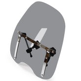 ECOTRIC universal tinted windshield 18x16 improves visibility on 1 inch handlebars.