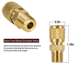 E-cowlboy 1/8 NPT port for accurate pressure measurement