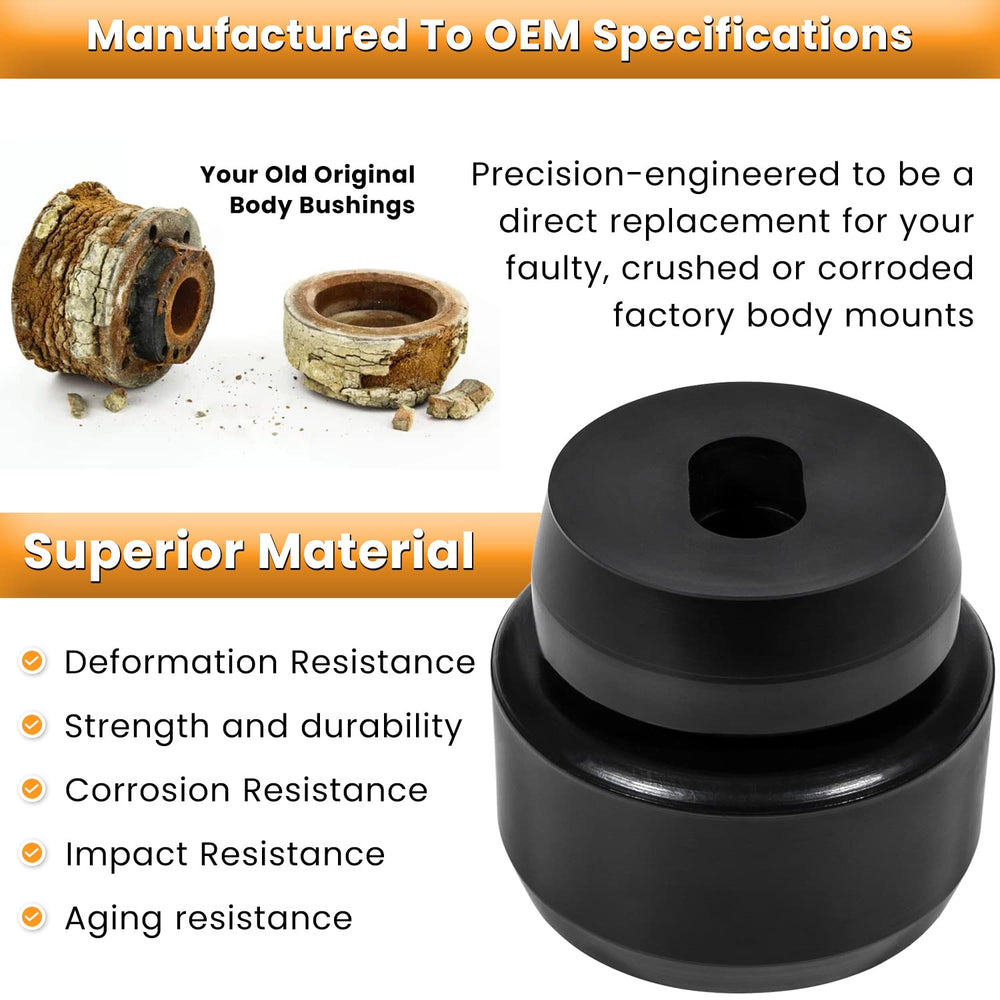 Ecowlboy 7-141 polyurethane mount closeup highlights high-density material and lasting durability.