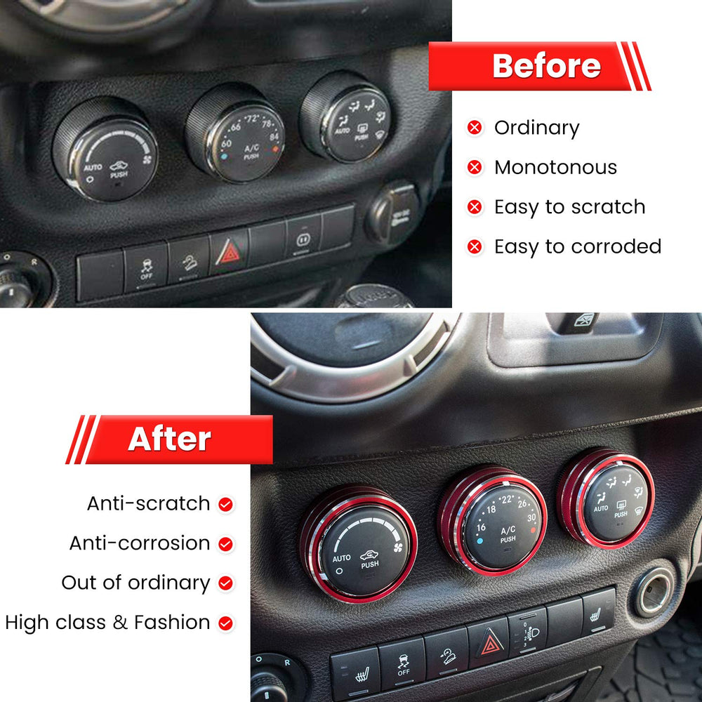 E-cowlboy Patriot red button cover adds durable, stylish interior detail.