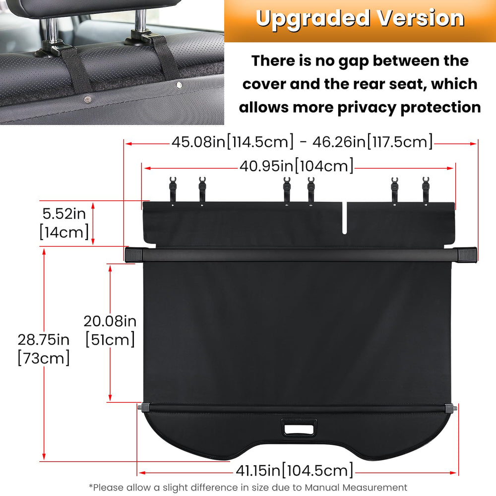 E-cowlboy cargo shield extends to cover valuables while parked.