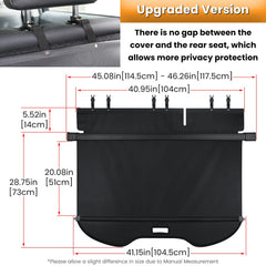 E-cowlboy cargo shield extends to cover valuables while parked.