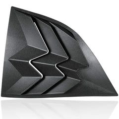 E-cowlboy matte black louvers upgrade appearance without permanent modification.