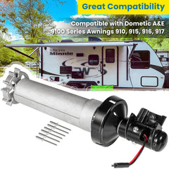 E-cowlboy Dometic 9100 black end cap enhances durability in outdoor use