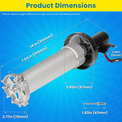 E-cowlboy Dometic 9100 roller tube connection ensures secure operation
