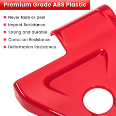 E-cowlboy red hinge kit includes 3M adhesive for easy no-drill installation on Jeep.