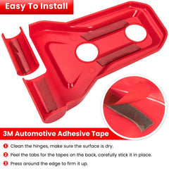 E-cowlboy hinge cover features UV-treated ABS for long-lasting color and weather resistance.