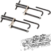 E-cowlboy EN-49248 injector rail remover tool front view for precise rail extraction