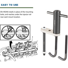 E-cowlboy EN-49248 mounted on rail bolts showing quick, secure attachment