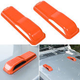 E-cowlboy engine hood hinge cover orange 2-pack enhances exterior style.