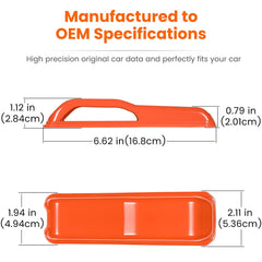 E-cowlboy hood-edge decor orange keeps hinges clean and easy to wipe.