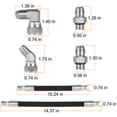 Hose material closeup from E-cowlboy HPOP showing multi-layer heat resistance