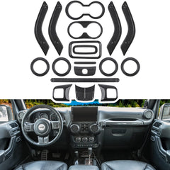 E-cowlboy radio housing trim enhances cabin styling with high-gloss carbon fiber tones.