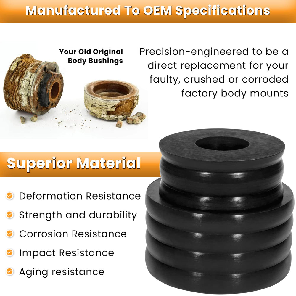 E-cowlboy KF04050BK polyurethane material offers durability and corrosion resistance.
