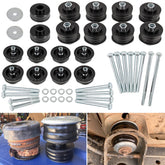 E-cowlboy KF04060BK body mount kit assembly improves ride quality.