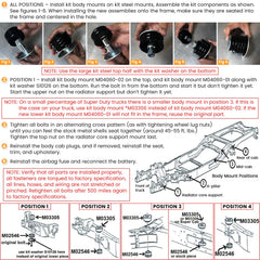 E-cowlboy KF04060BK hardware set with washers facilitates complete installation.