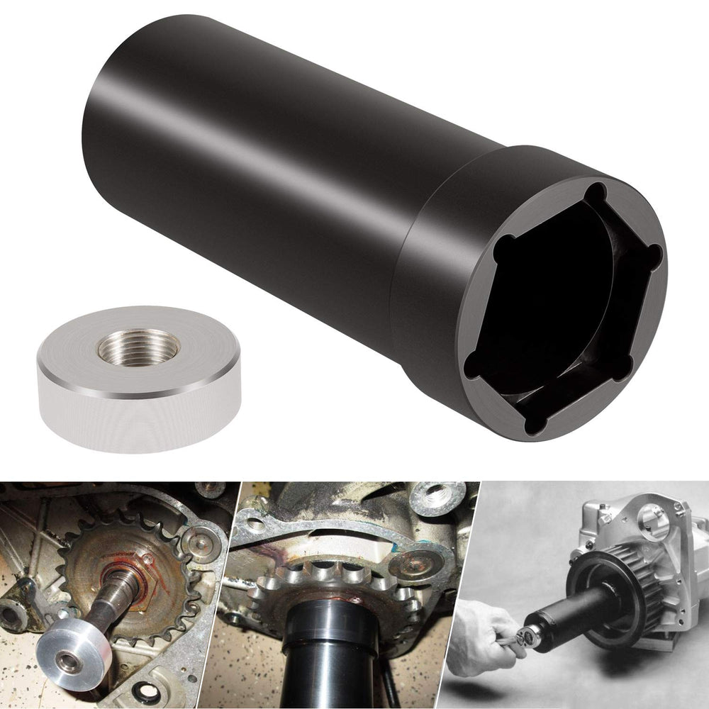 E-cowlboy mainshaft sprocket wrench front view for 178-nut compatibility, easy nut access.