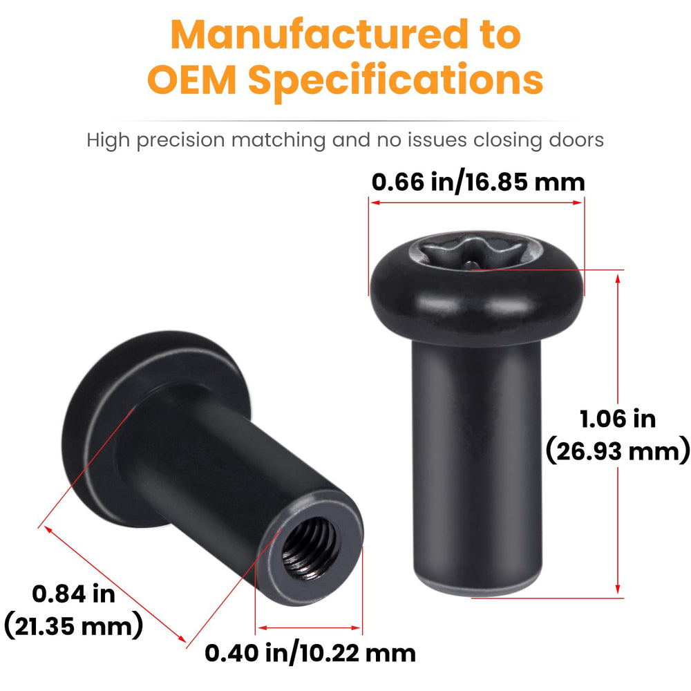 OEM-spec hinge nuts ensure precise alignment with Jeep hinges.