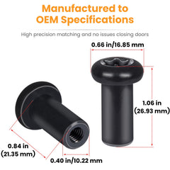 OEM-spec hinge nuts ensure precise alignment with Jeep hinges.