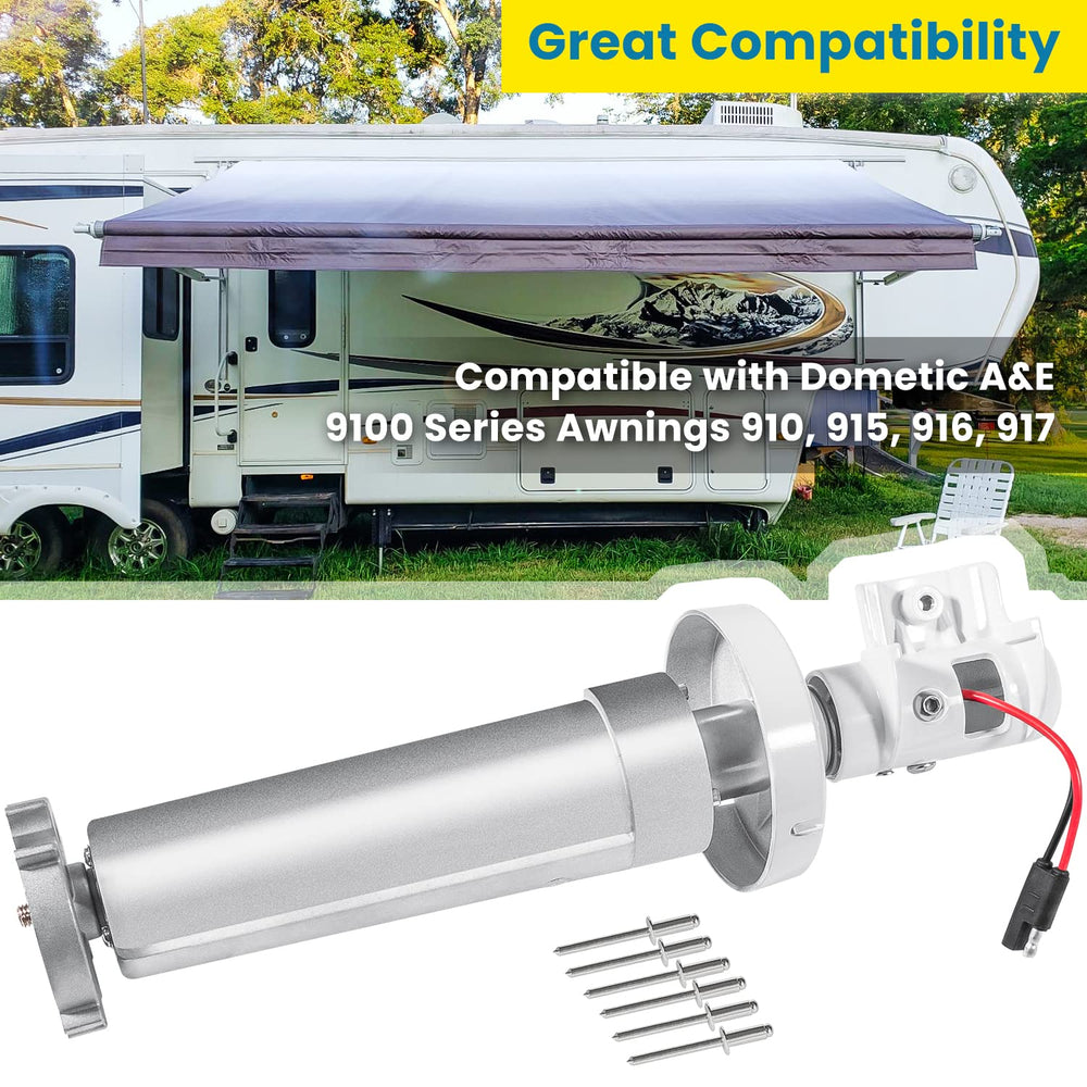 E-cowlboy right-side torsion assembly for 9100 series improves awning deployment.