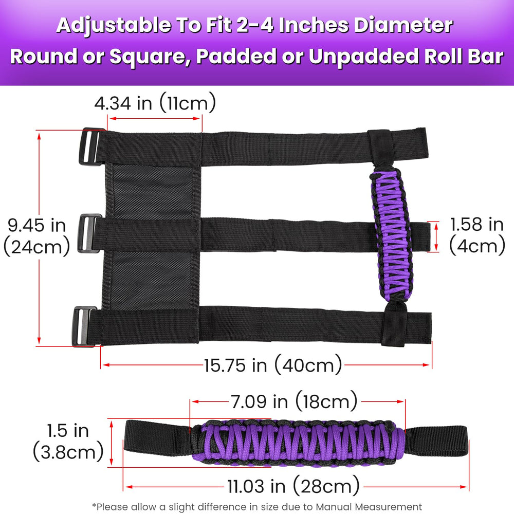 E-cowlboy easy-to-clean purple roll bar handle after off-road trips