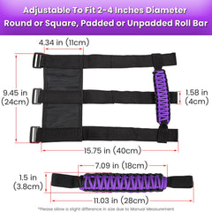 E-cowlboy easy-to-clean purple roll bar handle after off-road trips