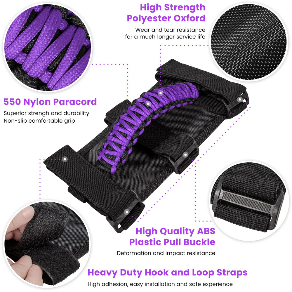 E-cowlboy three-strap design ensures stable attachment on Jeep roll bars