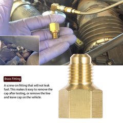 E-cowlboy Schrader valve port for precise pressure access