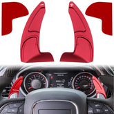 E-cowlboy red extended paddle cover for Dodge Charger improves grip and protects paddles.