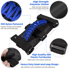 Three-strap secure fit ensures stable installation on various roll bars
