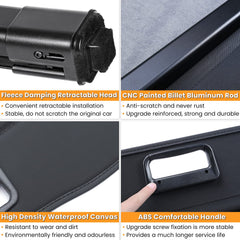 Ecowlboy trunk cover installs in seconds and requires no tools or drilling.