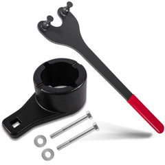 Ecowlboy universal cam pulley holder secures gears during tensioning.