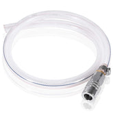E-cowlboy radiator drain hose assembled for Volvo/Mack engines, enabling clean coolant removal.