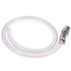 E-cowlboy drain hose with bucket-ready flow helps clean cooling system workflows.