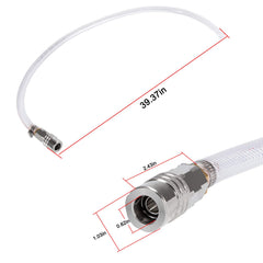 E-cowlboy durable hose material detail emphasizes high temperature and weather resistance.