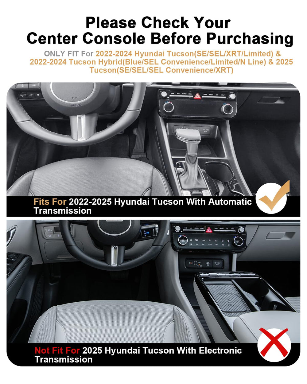 ECOZEN armrest box organizer helps tidy the Tucson interior.