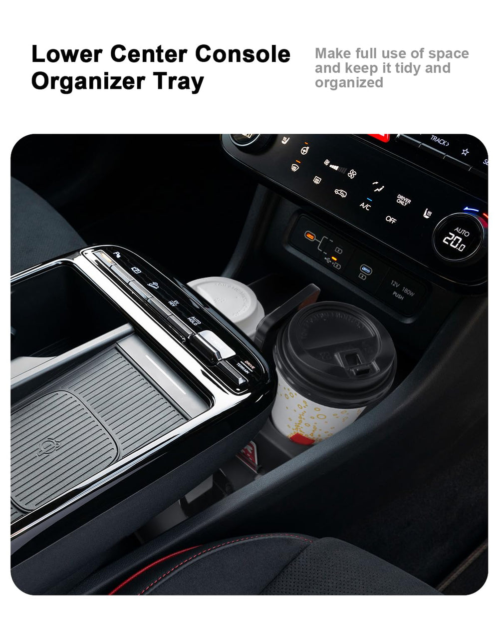 Ecozen durable ABS construction stands up to daily vehicle use.