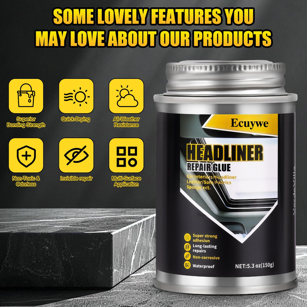Ecuywe eco-friendly interior glue with low fumes for safe DIY repairs