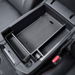 EDBETOS tray includes cable pass-through for charging on the go.