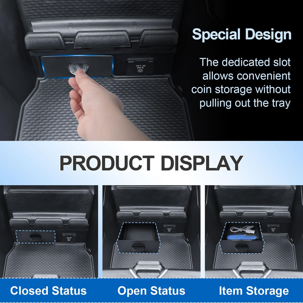 EDBETOS ABS tray with non-slip mats prevents sliding on rough roads