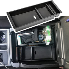 EDBETOS center console organizer for F-150 tray increases storage and keeps items accessible.